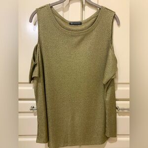 Plus size INC International Concepts cold shoulder blouse